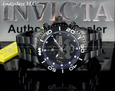 Pre-owned Invicta Men Dc Comics 47mm Batman Le Swiss Sw 500 Automatic Chrono Ss Watch