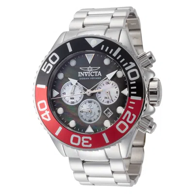 Invicta Men's Ocean Voyage 52mm Quartz Watch In-48595 In Black