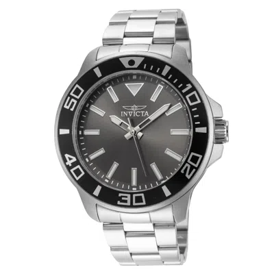 Invicta Men's Pro Diver 46mm Silver Tone Quartz Watch In Metallic