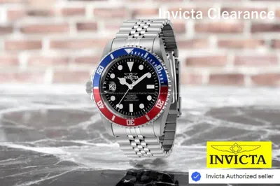 Pre-owned Invicta Men's Pro Diver Automatic Pepsi Bezel Stainless Steel Band 42mm Watch