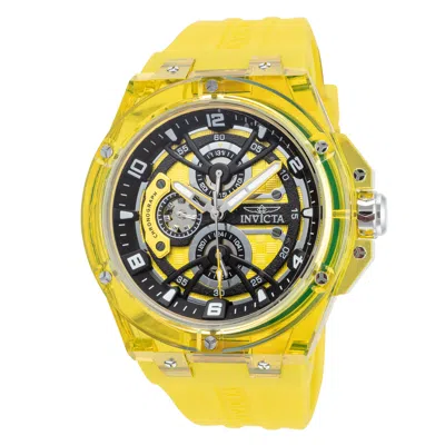 Invicta Men's Racing 46mm Yellow Quartz Watch