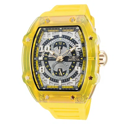 Invicta Men's Racing 48.5mm Yellow Quartz Watch