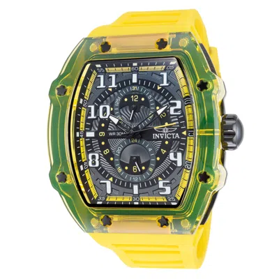 Invicta Men's Racing 48.5mm Yellow Quartz Watch