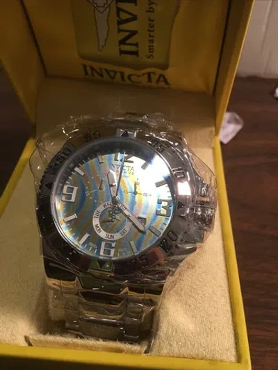 Pre-owned Invicta Men's Rare Excursion Swiss Reserve Chrono Multicolor Dial Watch 15971