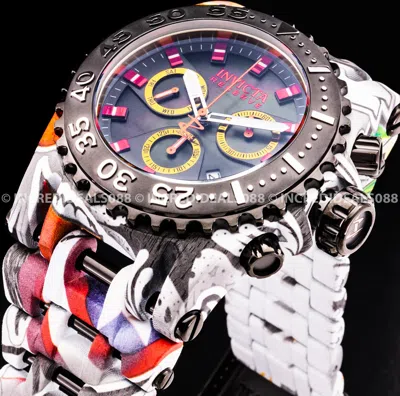 Pre-owned Invicta Men Reserve Chaos Swiss Chronograph Graffiti Black Hydroplated Watch