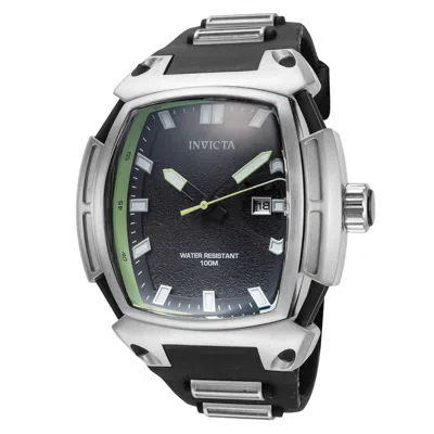 Invicta Men's S1 Rally 53mm Silver Tone Quartz Watch In Black