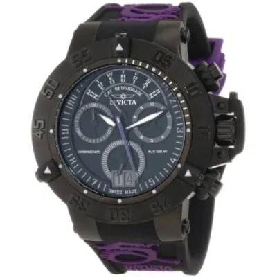 Pre-owned Invicta Men's Subaqua 10190 Chronograph Black, Purple Quartz Watch