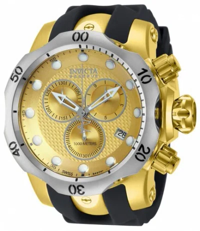 Pre-owned Invicta Men's Venom Analog Display Swiss Quartz Black Watch 16151