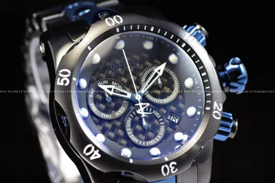 Pre-owned Invicta Men's Venom Black Dial Chronograph Quartz Swiss Made Bracelet Watch