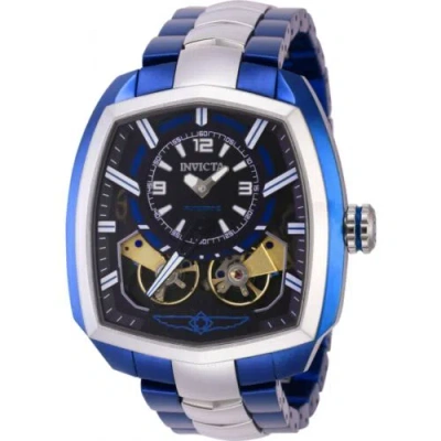Pre-owned Invicta Men's Watch Akula Automatic Two Tone Blue And Silver Bracelet 44000