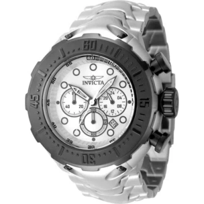 Pre-owned Invicta Men's Watch Bolt Thunderbolt Chrono Antique Silver Dial Bracelet 46544