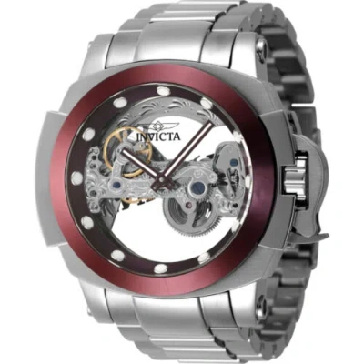 Pre-owned Invicta Men's Watch Coalition Forces Automatic Red Ghost Bridge Dial 45962