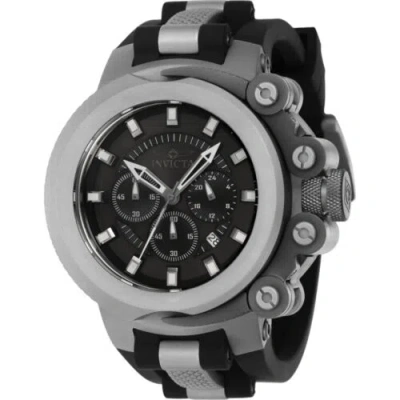 Pre-owned Invicta Men's Watch Coalition Forces Chronograph Titanium And Black Strap 38339