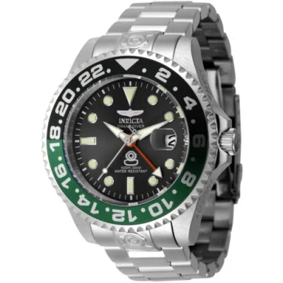 Pre-owned Invicta Men's Watch Pro Diver Quartz Black Dial Stainless Steel Bracelet 45667