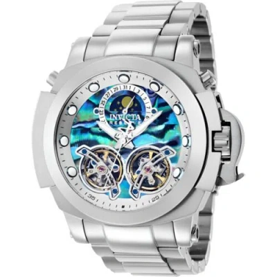 Pre-owned Invicta Men's Watch Reserve Man Of War Automatic Silver Steel Bracelet 36016