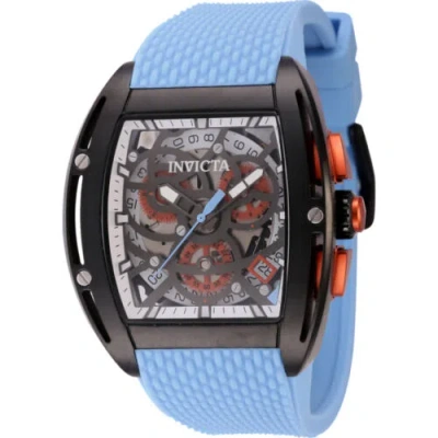 Pre-owned Invicta Men's Watch S1 Rally Chronograph Light Blue Silicone Rubber Strap 45187