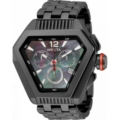Pre-owned Invicta Men's Watch Speedway Chrono Black Mother Of Pearl Dial Bracelet 35311