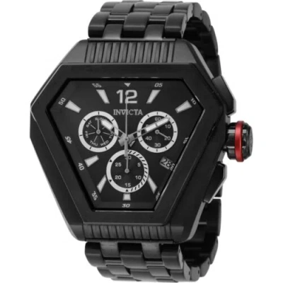 Pre-owned Invicta Men's Watch Speedway Quartz Chronograph Day-date Black Bracelet 46099