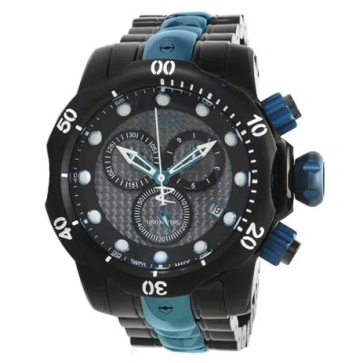 Pre-owned Invicta Men's Watch Venom Reserve Chrono Black Dial Two Tone Bracelet Dive 15461