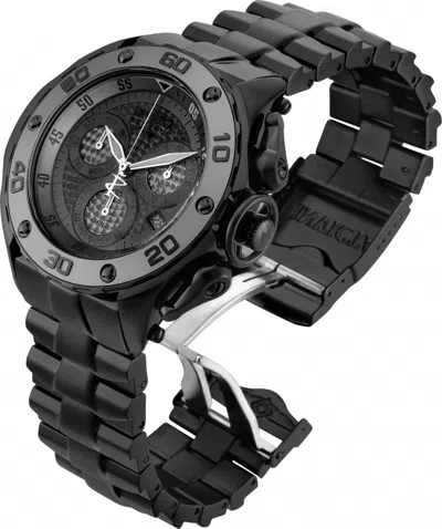 Pre-owned Invicta Mens  26571 Reserve Excursion Swiss Chronograph Black Bracelet Watch
