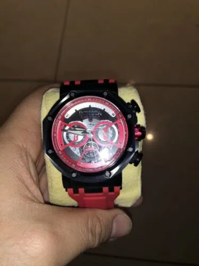 Pre-owned Invicta Mens Watch Red Black 32192