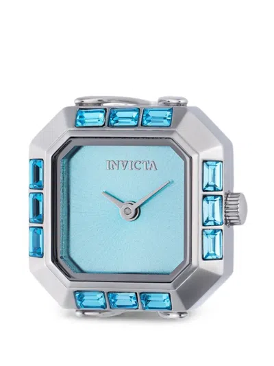 Invicta Mini Angel Crystal-embellished 21.5mm Ring Watch In Blue