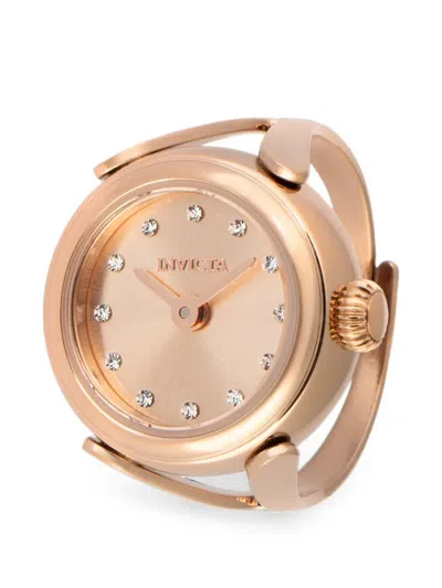 Invicta Mini Crystal 17mm Watch In Gold