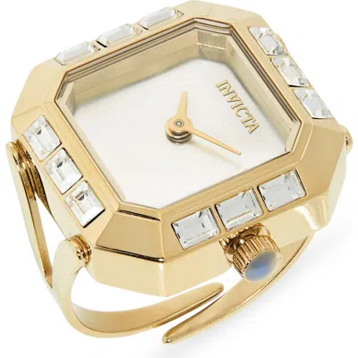 Invicta Mini Lady Ring Watch, 21.5mm In Gold