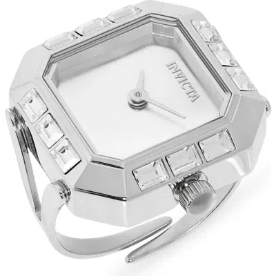 Invicta Mini Lady Ring Watch, 21.5mm In Silver