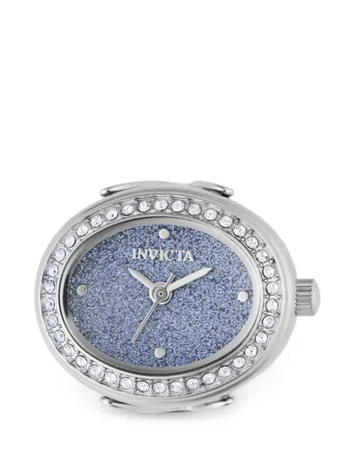 Invicta Mini Ring 24mm Crystal-embellished Watch In Blue