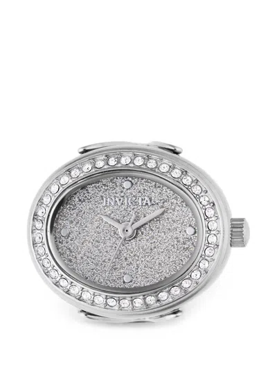 Invicta Mini Ring 24mm Crystal-embellished Watch In Gray