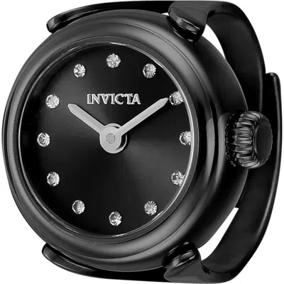 Invicta Mini Ring Quartz Watch In Black