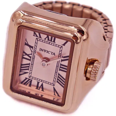 Invicta Mini Ring Watch In Pink