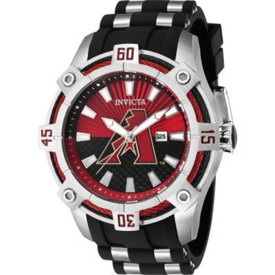 Invicta Mlb Arizona Diamondbacks Quartz Men's Watch 43259 In Red   /  Two Tone  / Black
