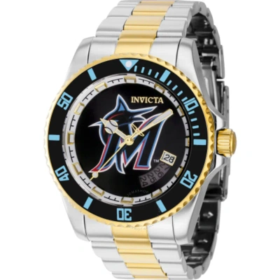 Invicta Mlb Miami Marlins Automatic Black Dial Men's Watch 42993 In Gray