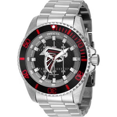 Invicta Nfl Atlanta Falcons Quartz Black Dial Men's Watch 43332 In Metallic