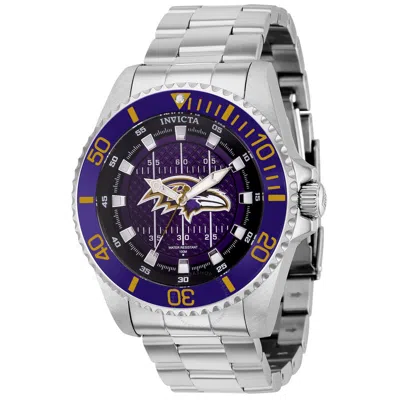 Invicta Nfl Baltimore Ravens Quartz Purple Dial Men's Watch 36939 In Metallic