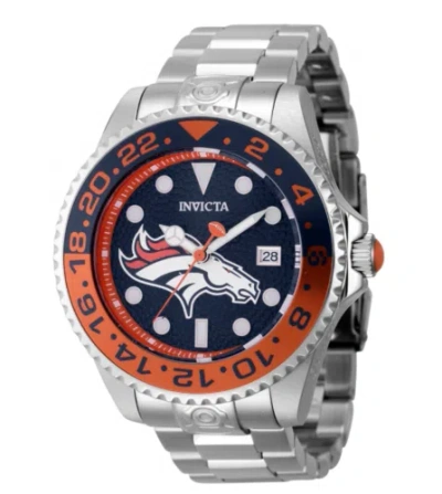 Pre-owned Invicta Nfl Denver Broncos Men's 47mm Grand Diver Automatic Watch 45038
