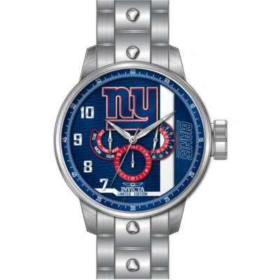 Invicta Nfl New York Giants Gmt Quartz Men's Watch 45128 In Gray