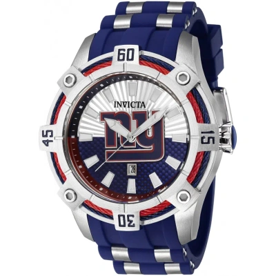 Invicta Nfl New York Giants Quartz Blue Dial Men's Watch 42064 In Multi