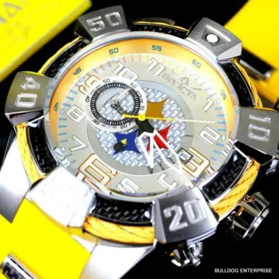Pre-owned Invicta Nfl Pittsburgh Steelers Bolt Next Gen Chronograph Red Watch 52mm