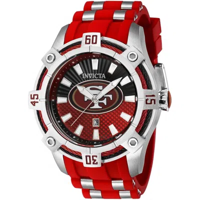 Invicta Nfl San Francisco 49ers Quartz Red Dial Men's Watch 42063