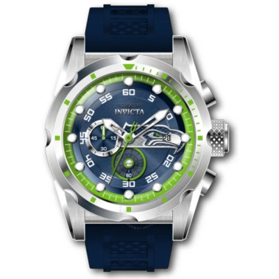 Invicta Nfl Seattle Seahawks Chronograph Quartz Men's Watch 45542 In Gold