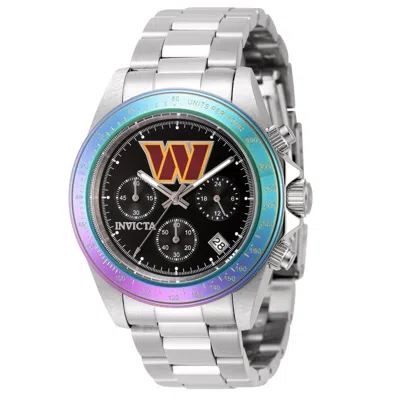 Pre-owned Invicta Nfl Washington Commanders Men's Watch - 40mm, Steel Zg-44985
