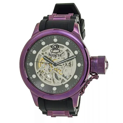 Invicta Objet D Art Automatic Black Dial Men's Watch 39167 In Black / Purple