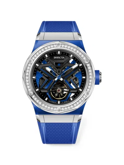 Invicta Objet D Art Diamond 45mm Watch In Blue