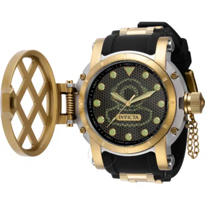 Invicta Open Box -  Pro Diver Quartz Black Dial Men's Watch 37350 In Two Tone/gold Tone/black