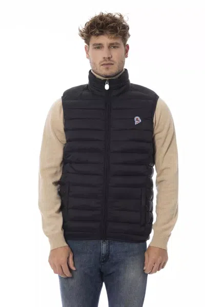 Belstaff Blue Polyamide Men Vest In Navy