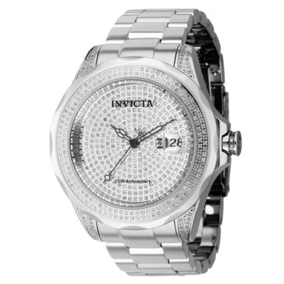 Invicta Pro Diver 25th Anniversary Auto 2.38ctw Diamond Watch In Metallic