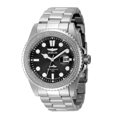 Invicta Pro Diver 38mm Quartz Diamond Accented Watch In Black